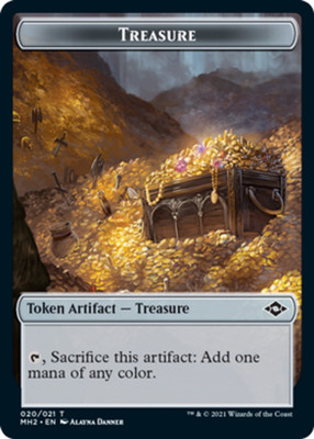x4 Treasure Token (020) T MTG Modern Horizons 2 M/NM, English