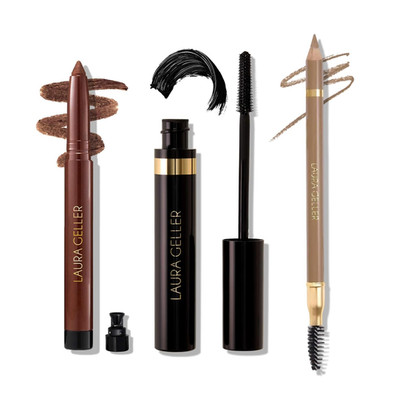 LAURA GELLER Laura S 3 E S Eyeliner, Eyelash & Eyebrow Kit for Mature Skin | Blo
