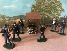 HAND PAINTED Civil War Toy Soldiers - Union Camp Vignette