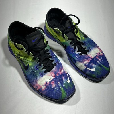 Nike Women s Free TR Fit 4 Purple Green Athletic Sneakers Sz 8.5 Crossfit Train