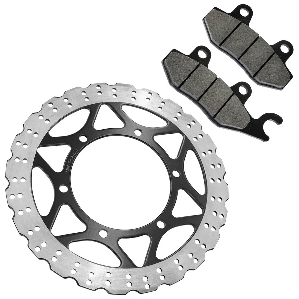 Front Brake Disc Rotor W/ Pad For Kawasaki Ninja 250R EX250J 2008 2009 2010-2012 Foto 3 de 4