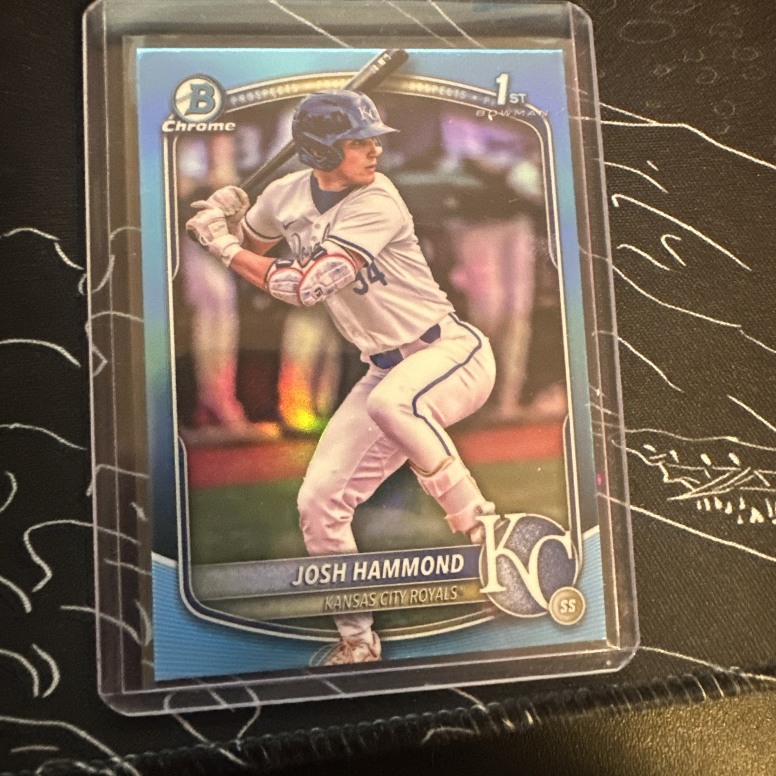 2025 Bowman Draft - Chrome Josh Hammond #BDC-185 Sky Blue Refractor (RC)