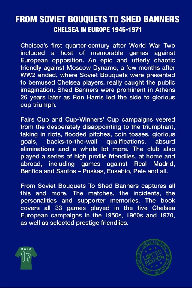 From Soviet Bouquets To Shed Banners - Chelsea In Europe 1945-1971. - Image 2 of 2