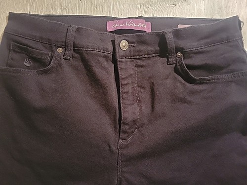 Gloria Vanderbilt Jeans Womens Size 14P Amanda Black Denim - Bild 2 von 14