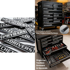 Magnetic Tool Box Labels Black For Organization Heavy Duty 12 Pack Of Magnetic Magnetic Tool Box Labels Black For Organization Heavy Duty 12 Pack Of Magnetic