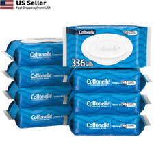 Fresh Feel Flushable Wet Wipes Adult 8 Flip-Top Packs 336 Total Wipes USA