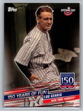 2019 Topps Opening Day #YOF-3 Lou Gehrig 150 Years of Fun