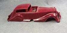1950s Marx 1936 Red Rolls Royce Plastic Large Car Vintage Toy 3 Inch x 9 Inch