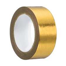 15mm x 5m Metallic Washi Tape Masking Foil Sticker Self Adhesive 1 Roll , Gold