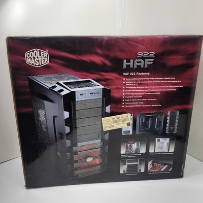 New, Cooler Master HAF 922 Black ATX Mid Tower Case USB/Audio