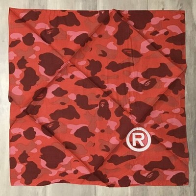 2006 BAPE Pharrell camo bandana a bathing ape NIGO Red | eBay