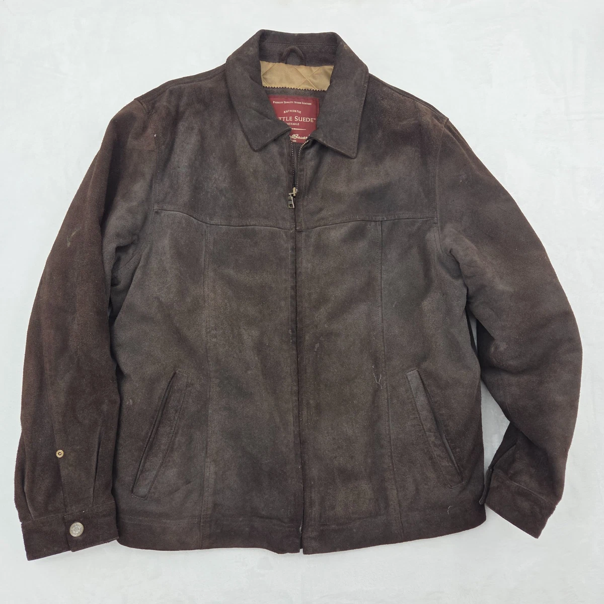 Eddie Bauer Brown Coats, Jackets & Vests Suede Outer Shell for Men