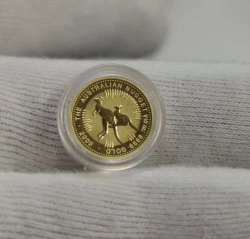 2000  Australia Kangaroo 1/10th Gold Eagle $15 Gem Unc