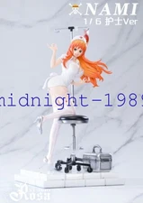 Rosa Studio One Piece Nami Resin Statue Pre-order Nurse Suit Nami 2Heads 1/6 New