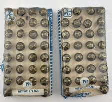 Nickel Upholstery Tacks Furniture Nails Push Pins x2 Pack of 30