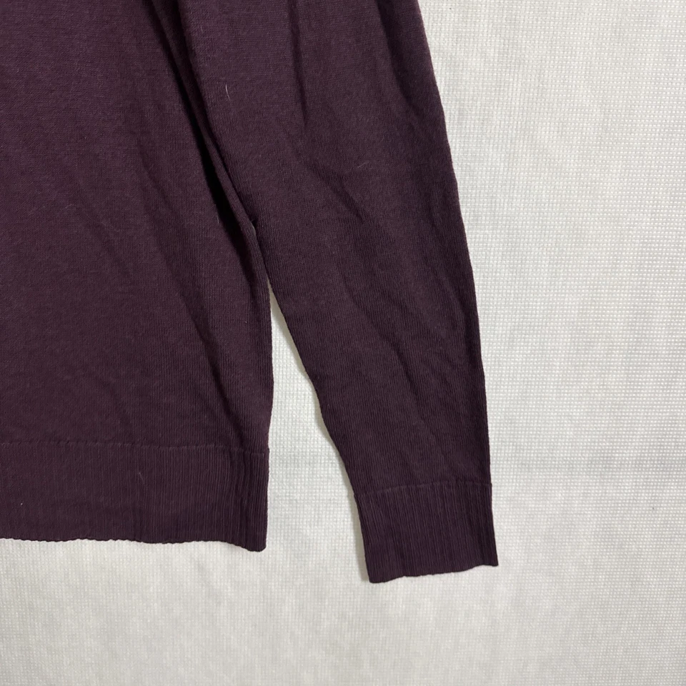 Suéter Smartwool Para Hombre Talla Mediana Rojo Vino Lana Merino 1/4 Cremallera Manga Larga Foto 3 de 4