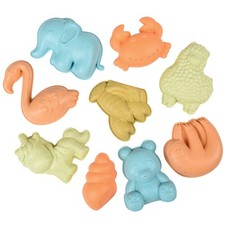 US Toy 9-Piece Eco-Friendly Sand Play Set   Beach Toys for Kids Sandcastle Build