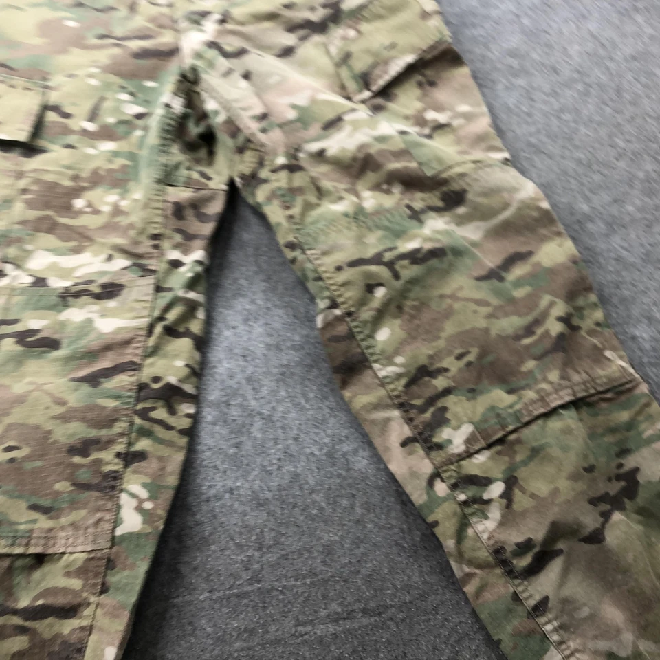 Military Pants Mens Medium Short Multicam Camouflage Cargo Ripstop - Image 3 of 4