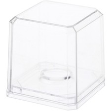 Pioneer Plastics Clear Golf Ball Case w/ Clear Base, 2.125" W x 2.125" D x 2" H