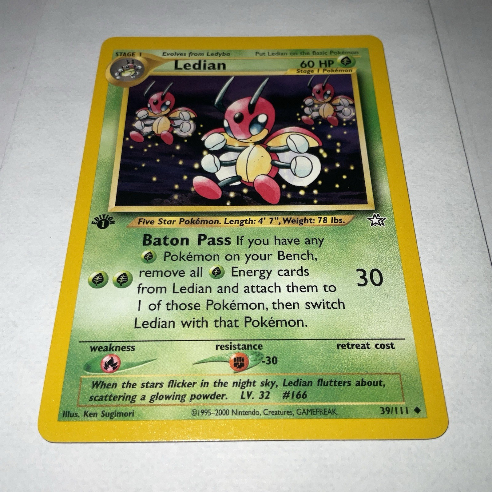 Ledian 39/111 Neo Genesis 1st Edition Regular - NM