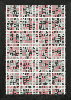 Geometrisches Muster gerahmtes Wandbild Poster Leinwanddruck Bild