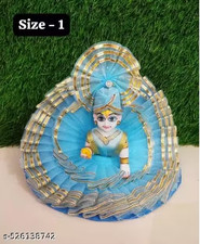  SIZE 1 NEW SKY BLUE DRESS OF LADDU GOPAL JI , KRISHNA JI , KANHA JI ,