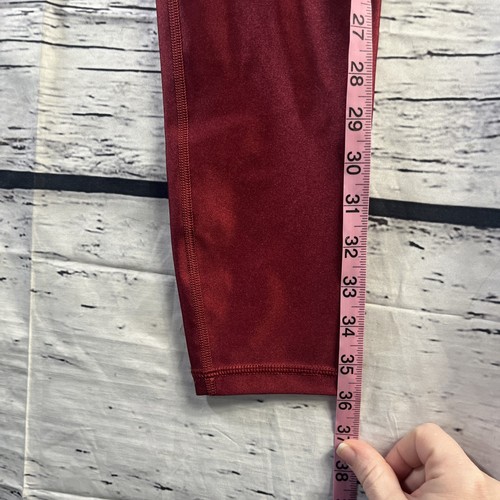 Athleta Elation Shine Tight Leggings - Lustre Finish - Size M - Red - Picture 9 of 9