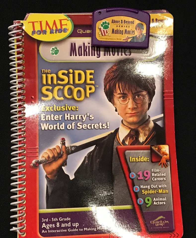 3 libros/cartuchos Leap Frog Quantum Pad Harry Potter; Casa del Árbol Mágico; Muestreador Foto 4 de 4