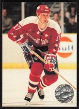 Mike Ridley, 1991-92 Pro Set Platinum, #128, Washington Capitals,