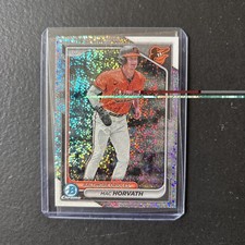 2024 Bowman Chrome Prospects Speckle Refractor /299 Mac Horvath #BCP-6