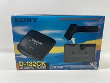 sony discman d-132ck cd compact player - missing ac adapter and car mount plate