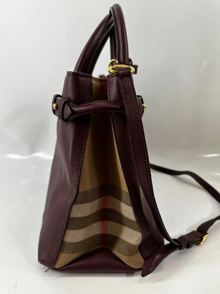 Burberry Banner Shoulder Bag Medium Multicolor Leather/Canvas - Image 4 of 4