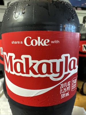 Share a Coke with Makayla 2025 Personalized Gift Coca~Cola Bottle