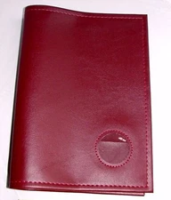 Alcoholics Anonymous AA Big Book cover red Burgundy Medallion Holder Token coin