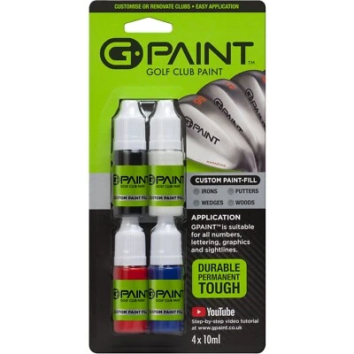 GPAINT - G-PAINT - GPAINT - GPAINT - G-PAINT GPaint - Golfschläger Füllung Touch Up Paint - 4er-Pack - Eisen Holz Keile Putter