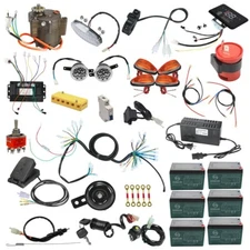 72V 1000W Brushless Motor Full Kit Controller Light Electric 4 Wheelers ATV Quad