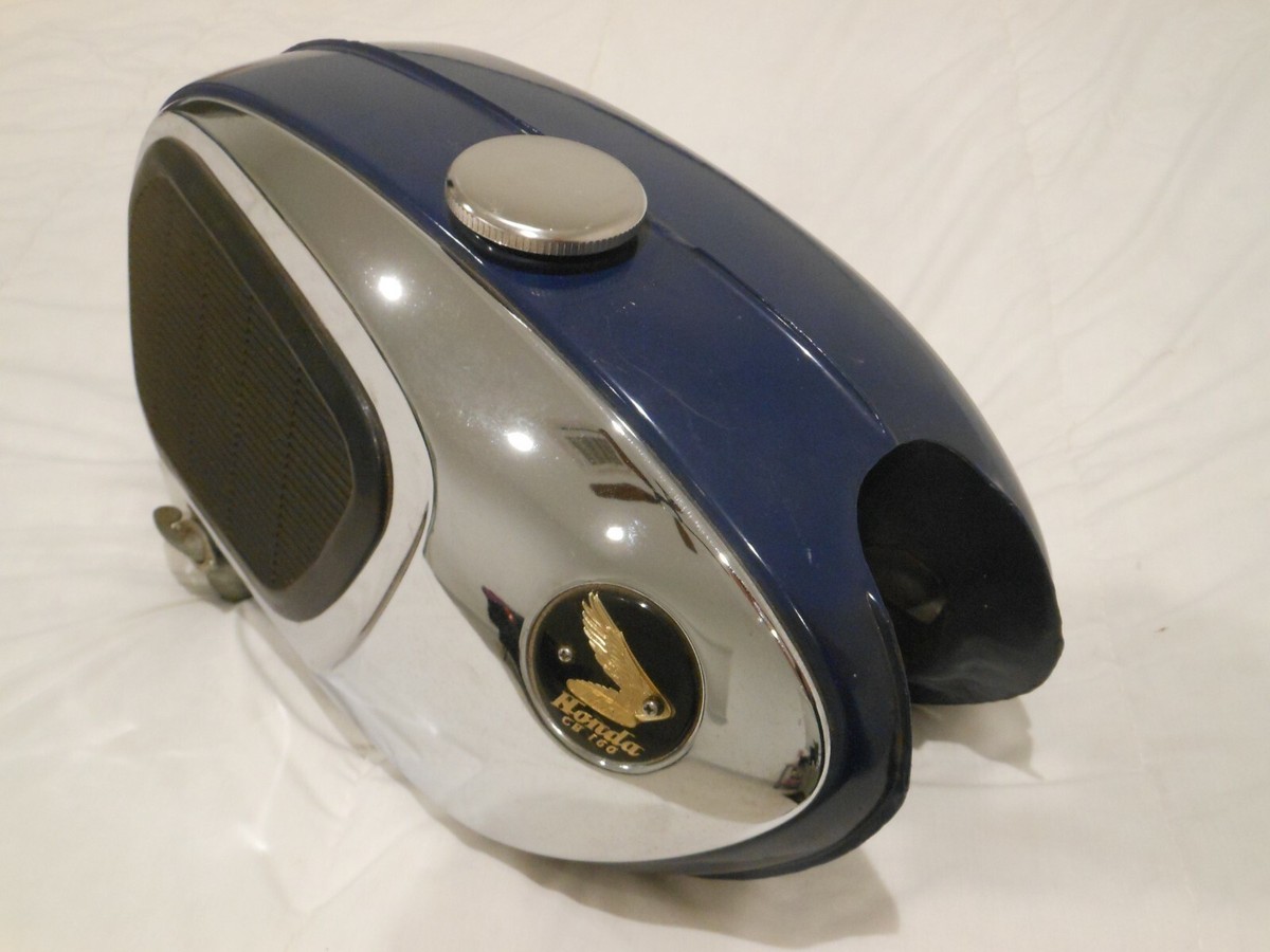NEW OEM TAKE-OFF Honda 1965 CB160 Sport Street Blue Gas Tank