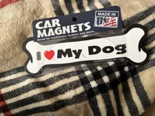 car magnet "I Love My Dog"