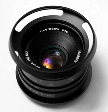 7artisans 25mm F1.8 Black Manual Focus LENS for Sony E-mount NEX ILCE Camera