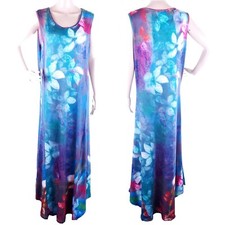 Aster by Firmiana Women Maxi Dress Floral Sleeveless Multicolor Size XL - NWT