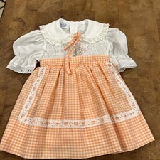 Vintage little girls Polly Flinders handmade dress, size 2