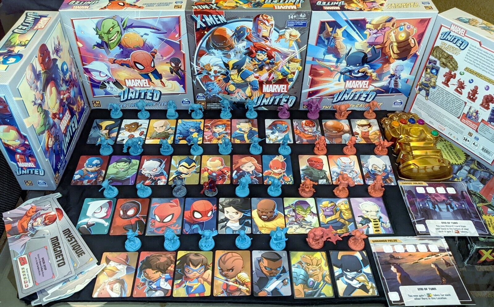  X-Men, Marvel United Board Game with Cards and Collectible Hero  Villain Figurines Party Fun Movie Challenge, for Kids & Adults Aged 14 and  up : Everything Else