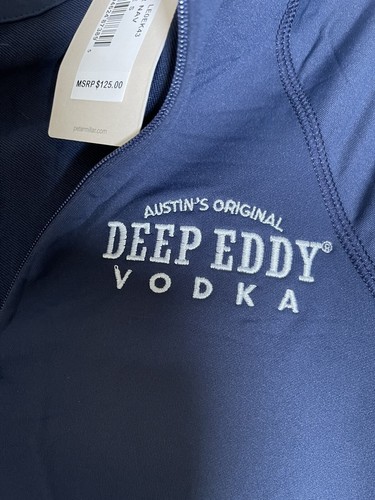 New! Peter Millar Austin’s Original Deep Eddy Vodka Women’s Navy Pullover Small - Picture 3 of 4