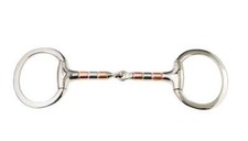 Korsteel Copper And Steel Roller Mouth Eggbutt Snaffle