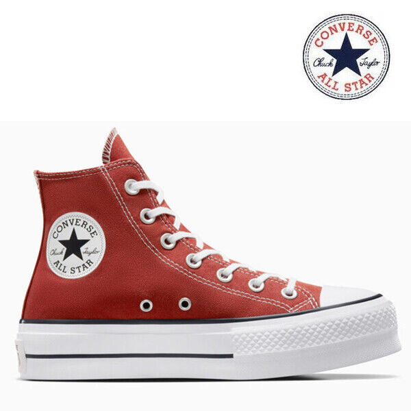 CONVERSE CTAS LIFT PLATFORM WOMEN'S A06896F Red/White ON CONVERSE CTAS LIFT PLATFORM WOMEN'S A06896F Red/White ON