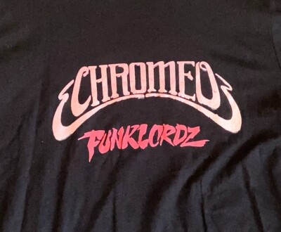 Chromeo T Shirt EDM T Shirt Dance Music T Shirt Mens Large Concert T Shirt
