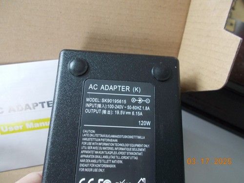 New in Box Replacement Laptop AC Adapter (K) Model SK90195615 - Picture 2 of 4