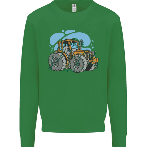 Christmas Tractor Farming Farmer Xmas Kids Sweatshirt Jumper - Picture 52 of 67