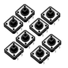 12x12x7.3mm Panel Momentary 4-Pin PCB DIP Tactile Tact Push Button Switch 50PCS