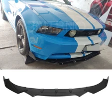 For Ford Mustang 2005-2014 Glossy Black Front Bumper Lip Chin Spoiler Splitter